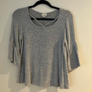 Women’s blouse. Caution to the wind. Light grey, size s